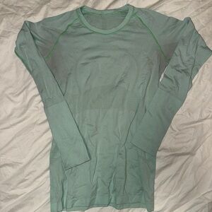 Lululemon Mint Green Long-Sleeve Top